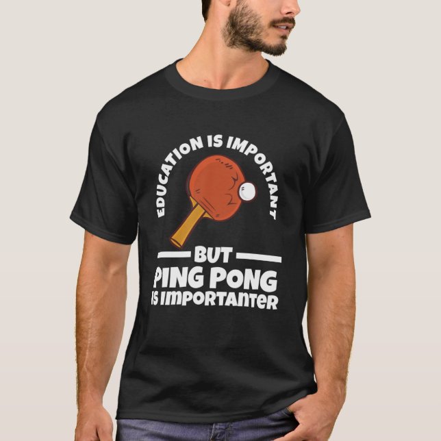 T-shirt mais ping pong est important tennis de table Pullo (Devant)