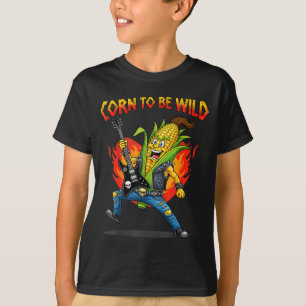 T-shirt Maïs pour être un guitariste rock sauvage blague d