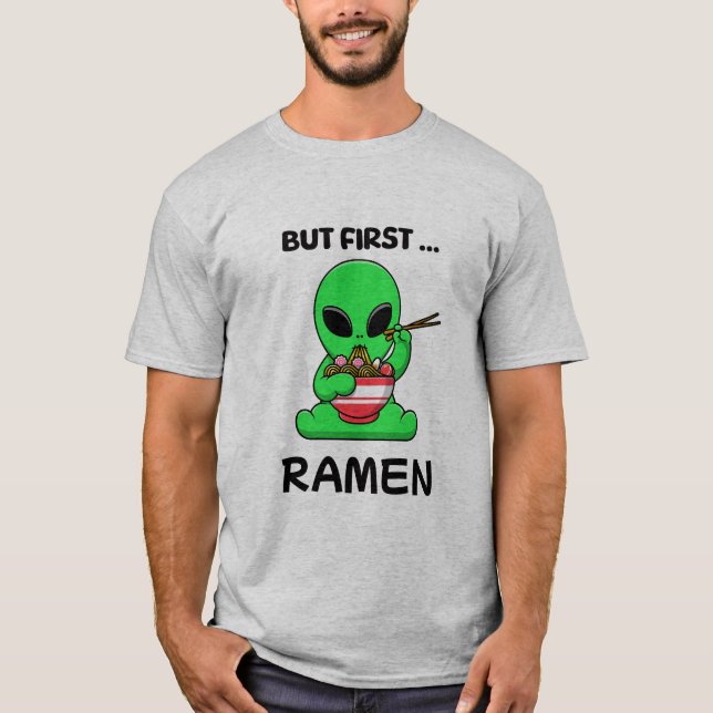 T-shirt Mais premier Ramen amusant Alien (Devant)