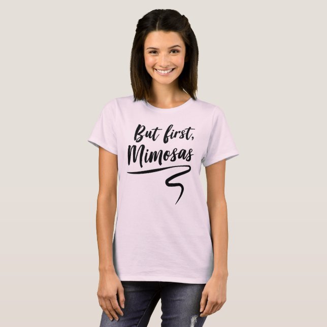 T-shirt Mais premières mimosas (Devant entier)