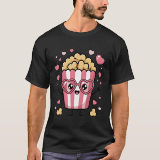 T-shirt Maïs soufflé drôle pour femmes filles amoureuses d