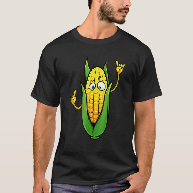 T-shirt Maïs Sur Le Cob Designs For Men Women Farmers Food (Devant)