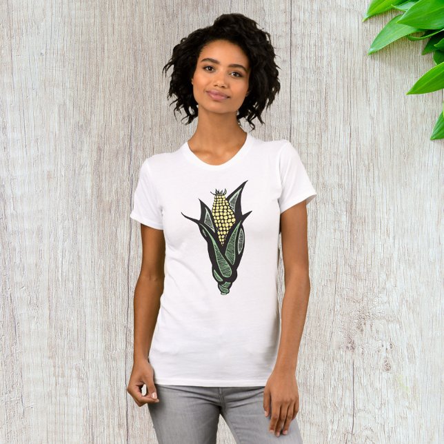 T-shirt Maïs sur l'épi Maison de campagne rustique Légume (Créateur téléchargé)