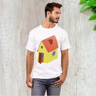 T-shirt Maison à granges jaunes