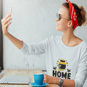 T-Shirt "MAISON" à l'abeille de dessin animé et au