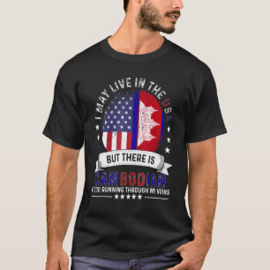 T-shirt Maison américaine cambodgienne aux États-Unis Patr