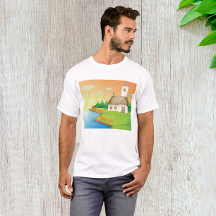 T-shirt Maison Au Bord De La Rivière