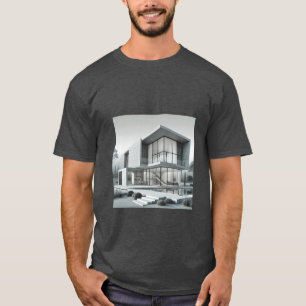 T-shirt Maison avec une belle architecture