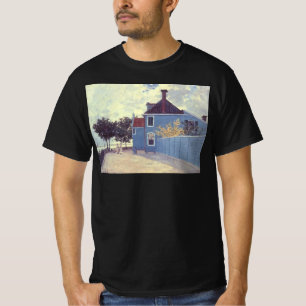 T-shirt Maison bleue à Zaandam par Claude Monet