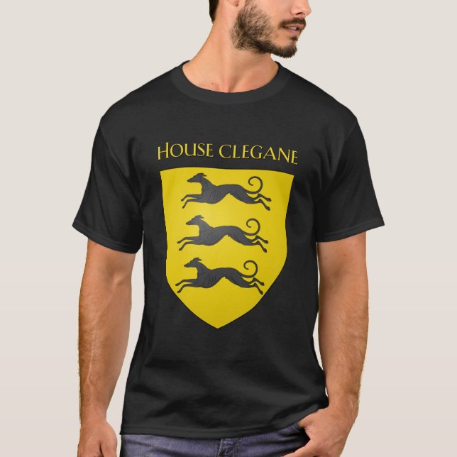 T-shirt Maison Clegane Armoiries Heraldry Sigil A Song (Devant)