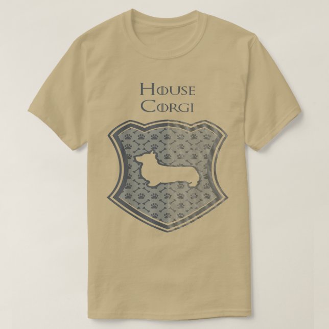 T-shirt Maison    CorgiFunny Trones Parody Tee 4649 (Design devant)