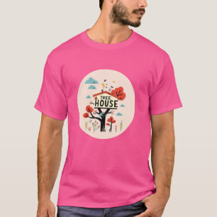 T-shirt Maison dans l'arbre drôle