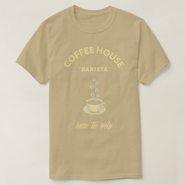 T-SHIRT MAISON DE CAFÉ BARISTA (Design devant)