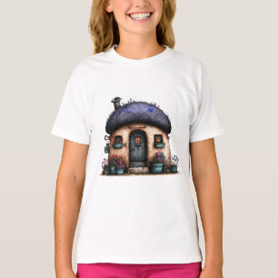 T-shirt Maison de campagne fantaisiste Art Illustration de