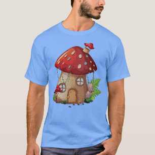 T-shirt Maison de champignons Cottagecore Jardin Fairy