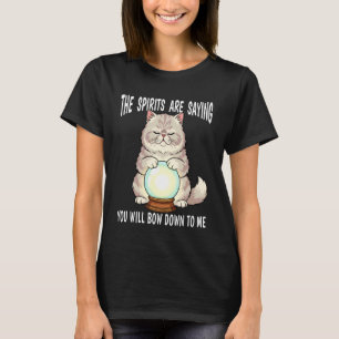 T-shirt Maison de chat de voyance avec balle de cristal en