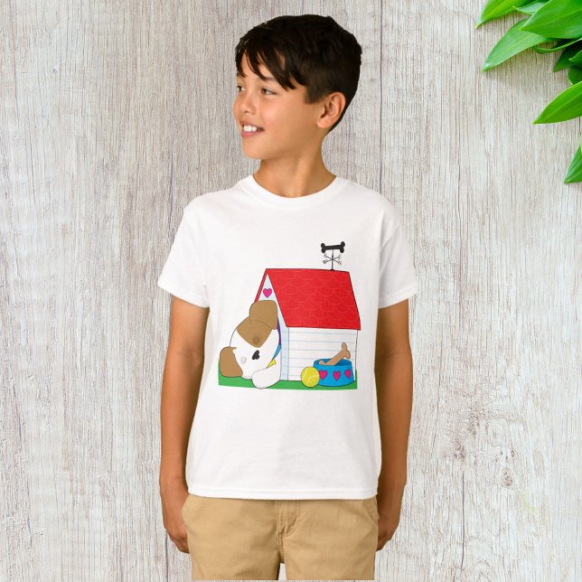 T-shirt Maison de Chien de Chiot Endormi Animal de Compagn (Créateur téléchargé)