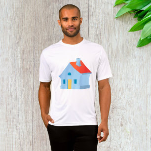 T-shirt Maison de dessin animé fantaisiste Maison colorée