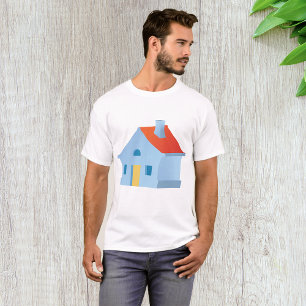 T-shirt Maison de dessin animé fantaisiste Maison colorée