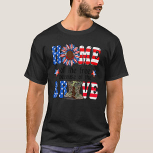 T-shirt Maison De La Liberté À Cause De La Brave 4 juillet