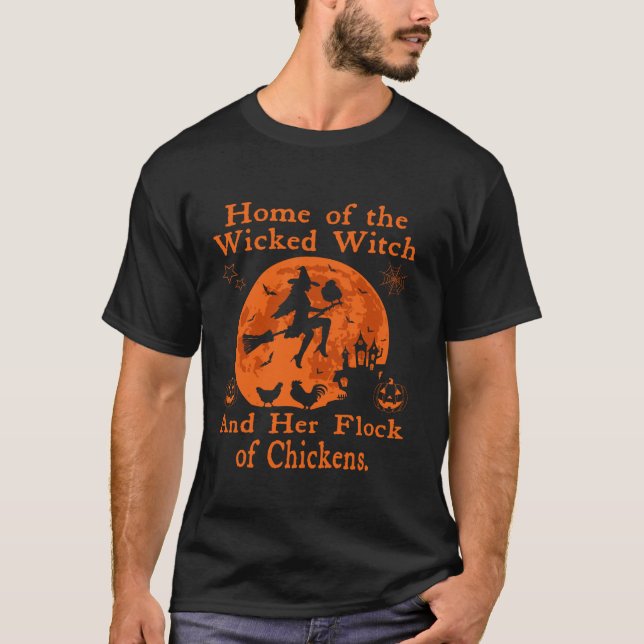 T-shirt Maison De La Sorcière Maléfique Et De Son Troupeau (Devant)