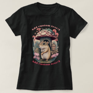 T-shirt Maison de l'écureuil sous un champignon, l'amant d