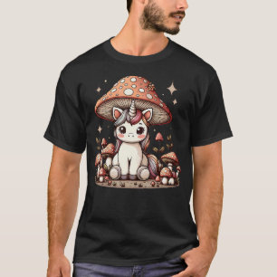 T-shirt Maison de Licorne Champignon Fungi Mignon Esthétiq