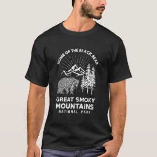T-shirt Maison de l'ours noir Grandes Montagnes fumées Nat
