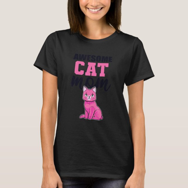 T-shirt Maison de maman chat géniale Chat Chaton Chat (Devant)