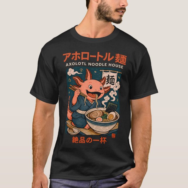 T-shirt Maison de Nouilles Axolotl (Devant)