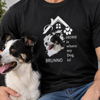 T-shirt Maison de Patte Personnalisée Nom Photo Ajouter Ci