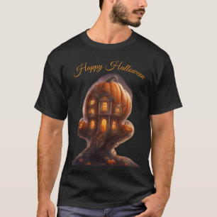 T-shirt Maison de pomme de terre fantaisiste Joyeux Hallow