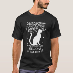 T-shirt Maison de sorcière de Salem pour chats noirs dévoy