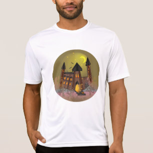 T-shirt Maison de sorcière éffrayante Halloween et château