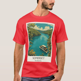 T-shirt Maison de vacances en péniche Somerset Kentucky La