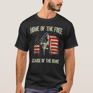 T-shirt Maison des libres grâce aux Américains courageux F