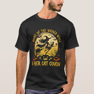 T-shirt Maison Des Méchants Et Son Chat Drôle Sorcière Hal
