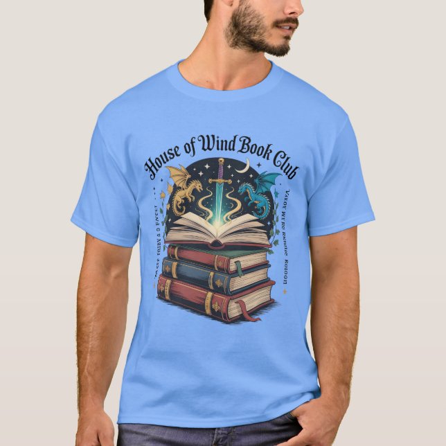 T-SHIRT MAISON DES VENTS - BOOK CLUB (Devant)