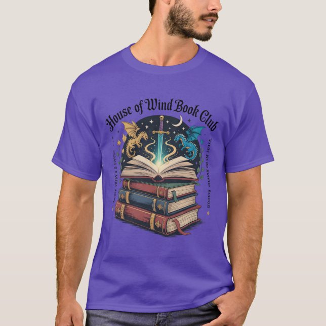 T-SHIRT MAISON DES VENTS - BOOK CLUB (Devant)