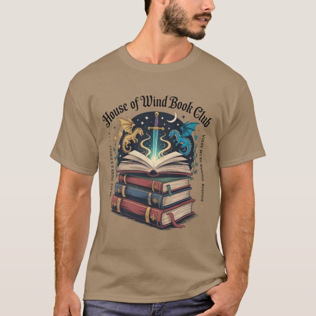 T-SHIRT MAISON DES VENTS - BOOK CLUB (Devant)