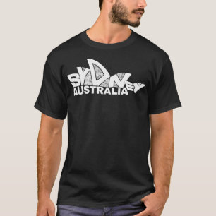 T-shirt Maison d'opéra de Sydney Souvenir Australie Typogr