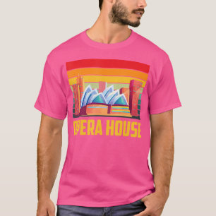 T-shirt Maison d'opéra Sydney Skyline Nouvelle-Galles du S