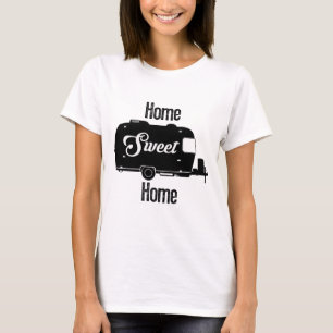 T-shirt Maison douce à la maison - remorque vintage de cr