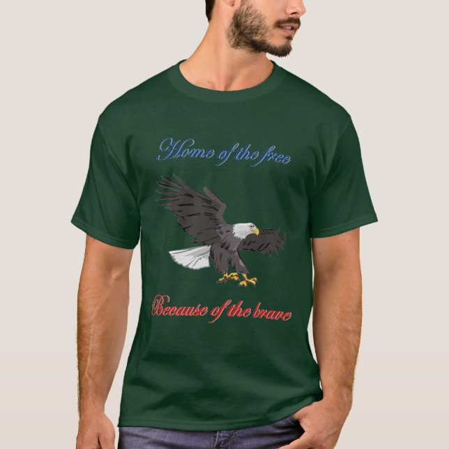 T-shirt Maison du libre en raison du courageux (Devant)