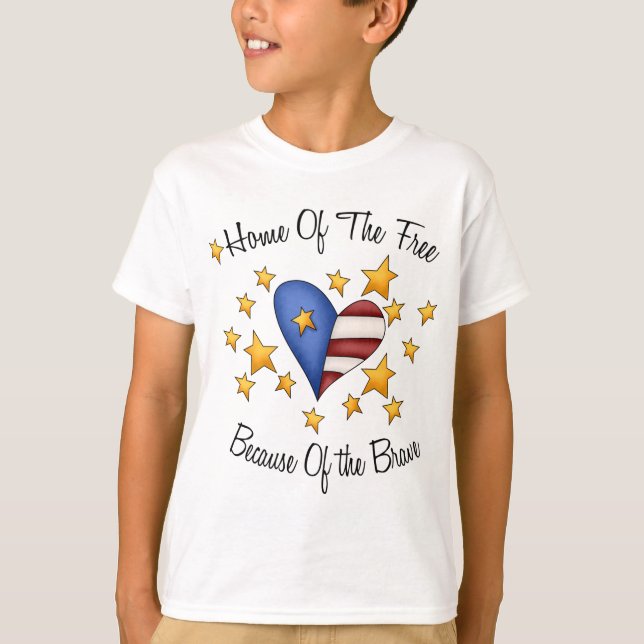 T-shirt Maison du libre en raison du courageux (Devant)