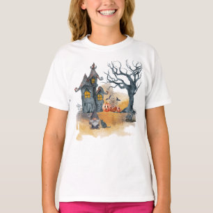 T-shirt Maison éffrayant Gnome Halloween