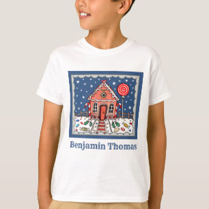 T-Shirt Maison en pain d'épices de Noël personnali