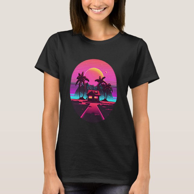T-shirt Maison et Flamant rose Casa De Kami (Devant)