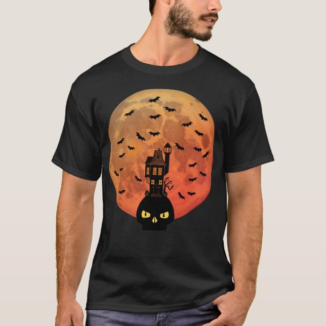 T-shirt Maison hantée de la Lune de sang (Devant)
