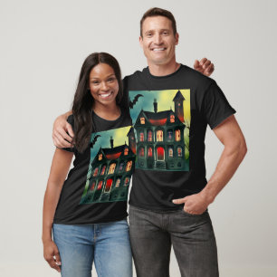 T-shirt Maison hantée d'Halloween